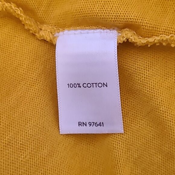 J JILL FEATHERWEIGHT 3/4 SLEEVE TUNIC DANDELION Yellow V-NECK Size M - Picture 8 of 9